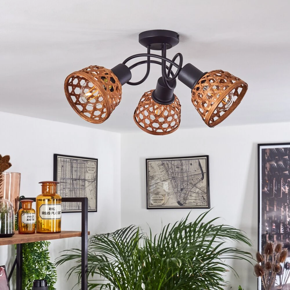 Aeschi Deckenleuchte Schwarz, 3-flammig – Bild 10