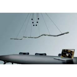 Basis Leuchten GENUA Pendelleuchte LED Aluminium, 6-flammig