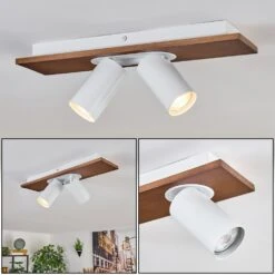 Dalan Deckenleuchte LED Naturfarben, Weiß, 2-flammig