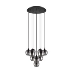 EGLO ARISCANI Hängeleuchte Schwarz, 10-flammig