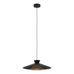 Eglo GRIZEDALE Hängeleuchte Messing, Schwarz, 1-flammig