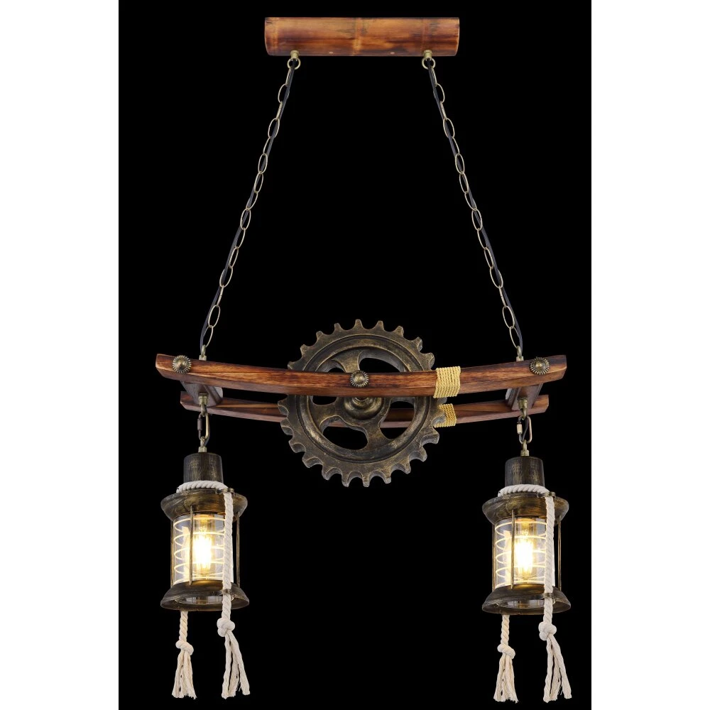 Globo ABELLA Hängeleuchte Antik, 2-flammig – Bild 4