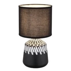 Globo Rela Tischleuchte Schwarz, 1-flammig