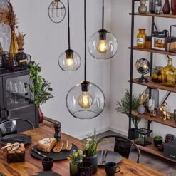 Koyoto Hängeleuchte Glas 15 Cm, 20 Cm, 25 Cm Klar, 3-flammig